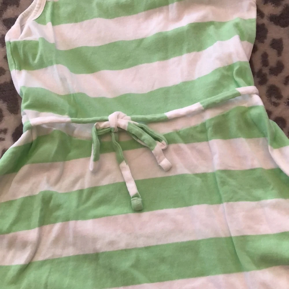 Old Navy Green Striped Skater Swing Dress Size Small 6 7